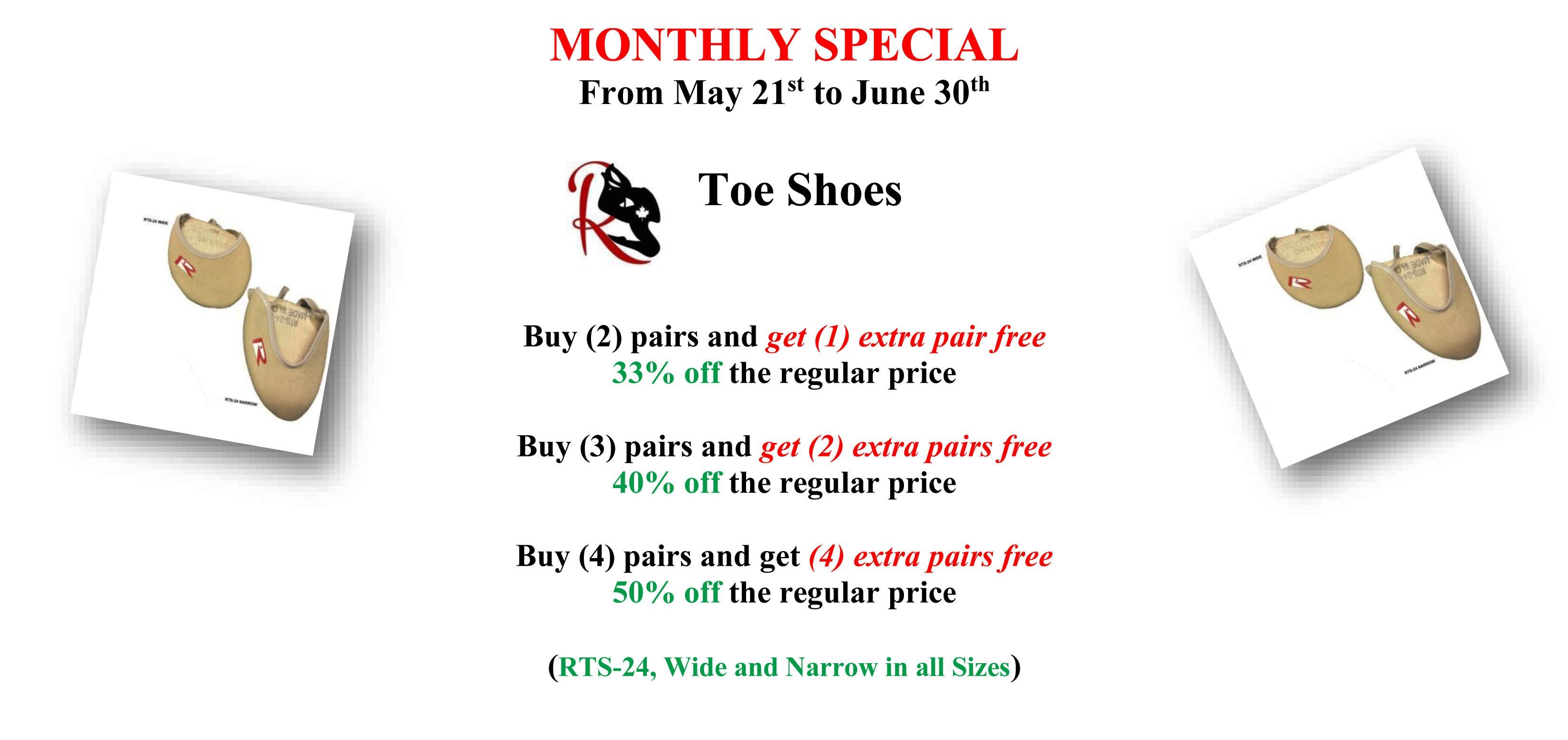Toe Shoes Monthly Specialen 230519